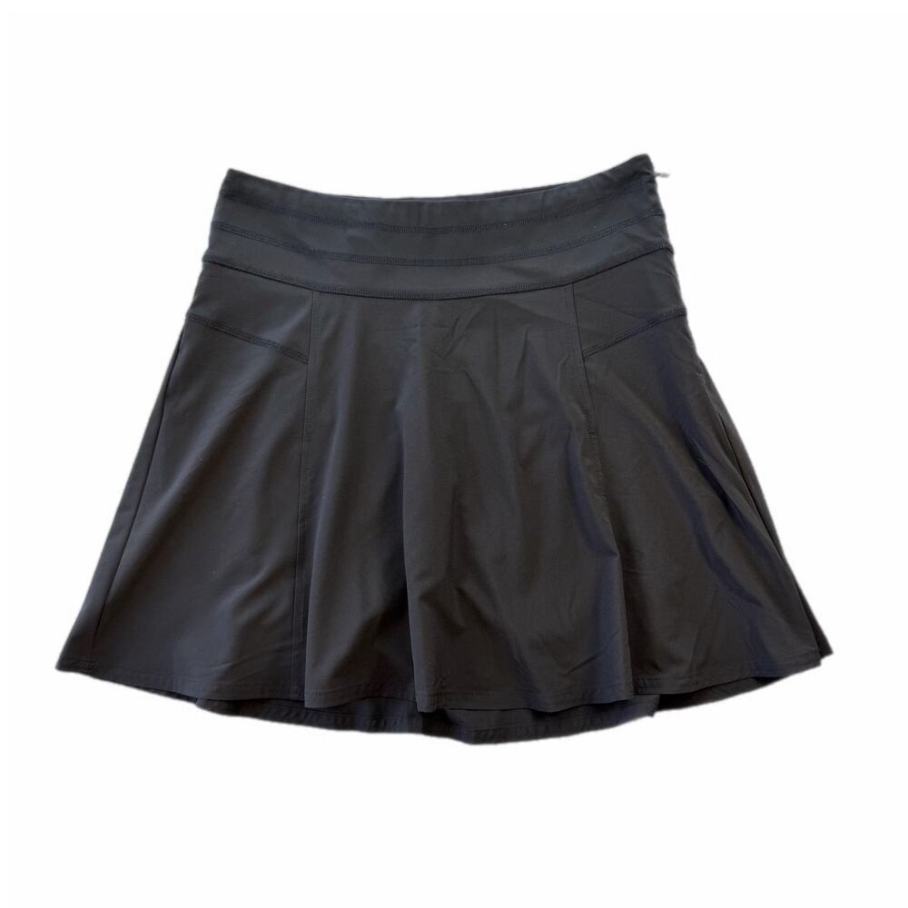 Athleta Black All Day Jupe Short Athleisure Workout Casual Basic Comfort Skort